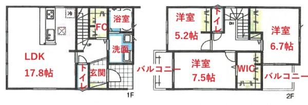 detached 愛知県丹羽郡扶桑町大字柏森字寺裏 地図を見る