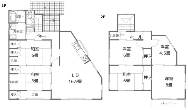 愛知県犬山市の一戸建て | 1380万円 | 6LDK | 195.47m² | Akiyama house finder