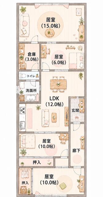 detached 愛知県蒲郡市清田町沖田 地図を見る