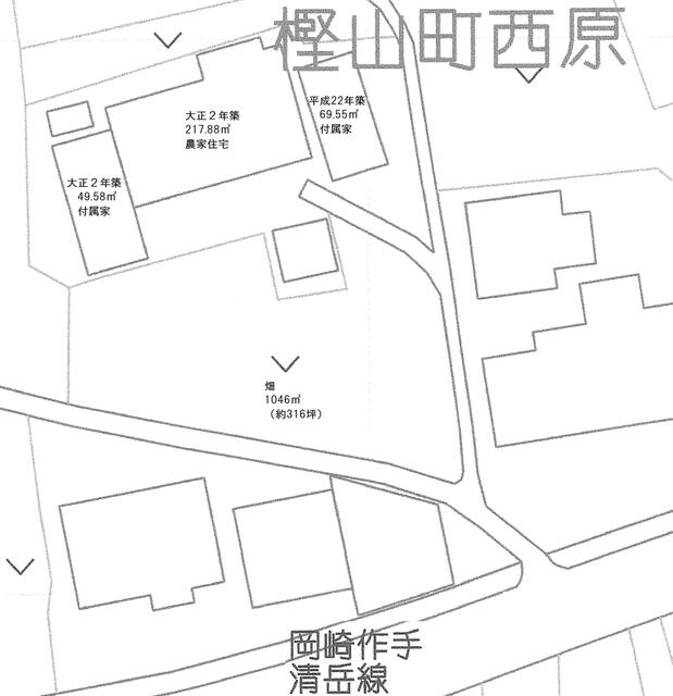 detached 愛知県岡崎市樫山町字西原 地図を見る