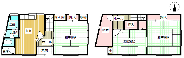 house for sale in 知多郡美浜町, Aichi | ¥5,400,000 | 3SDK | Akiyama house f…