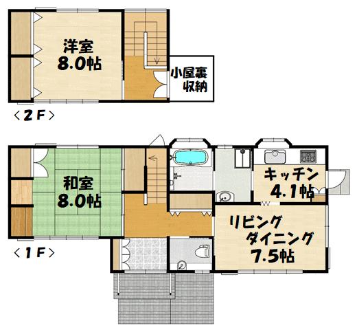 detached 愛知県一宮市冨田字竹橋 地図を見る