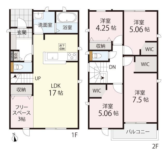 detached 愛知県北名古屋市鍜治ケ一色西一丁目 地図を見る