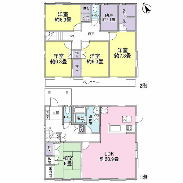 detached 愛知県小牧市大字小牧原新田 地図を見る