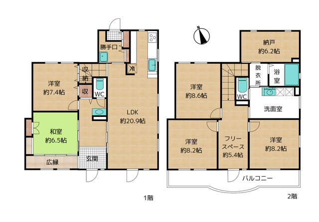 detached 愛知県安城市浜富町 地図を見る