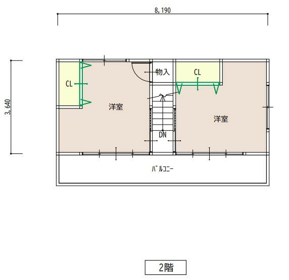 ２階平面図