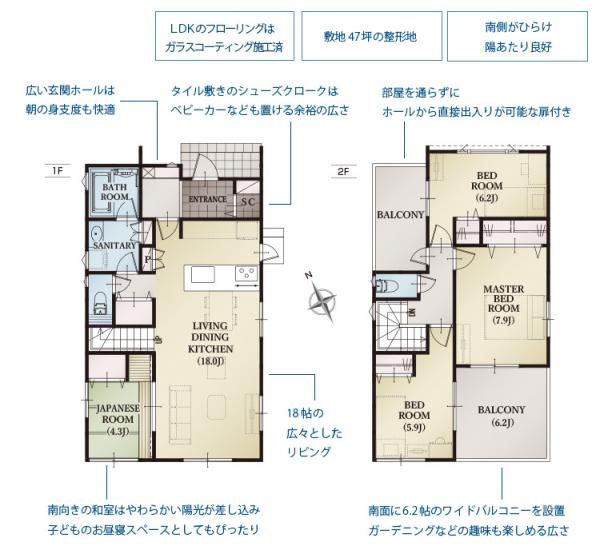 ２号棟　間取り図