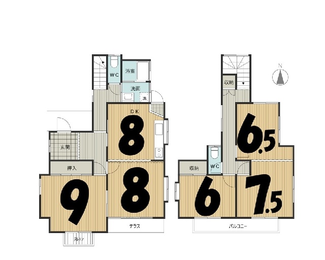 愛知県一宮市の一戸建て | 1598万円 | 4DK | 213.19m² | Akiyama house finder