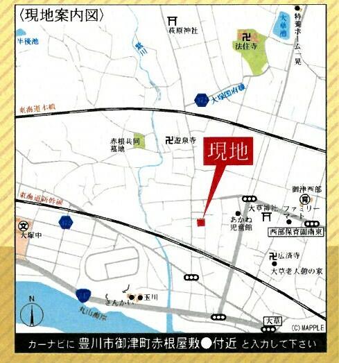 detached 愛知県豊川市御津町赤根屋敷 地図を見る