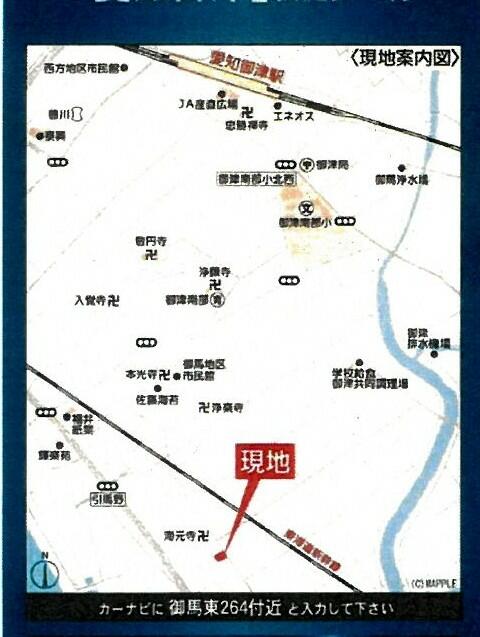detached 愛知県豊川市御津町御馬東 地図を見る