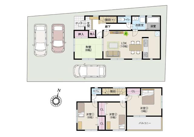 detached 三重県三重郡川越町大字当新田