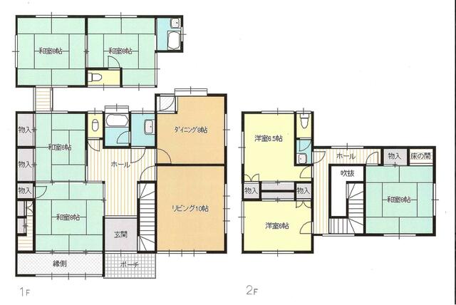 三重県四日市市の一戸建て | 1280万円 | 6DK | 382.58m² | Akiyama house finder