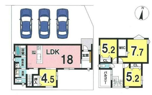detached 三重県三重郡菰野町大羽根園青葉町 地図を見る