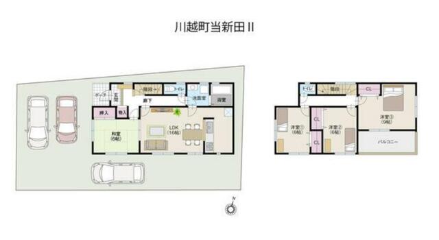 detached 三重県三重郡川越町大字当新田 地図を見る