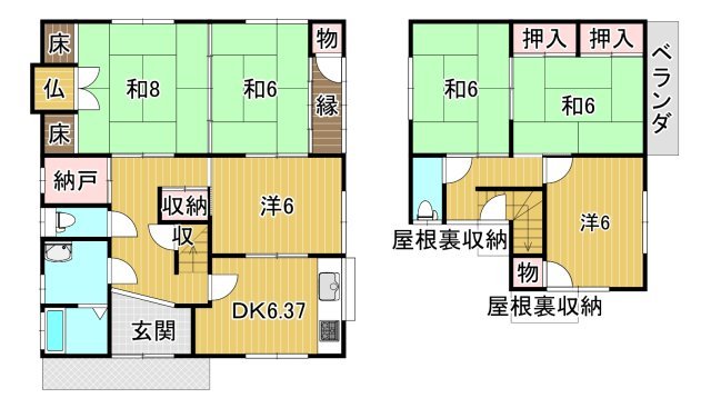 house for sale in Omihachiman, Shiga | ¥16,300,000 | 6DK | Akiyama ho…
