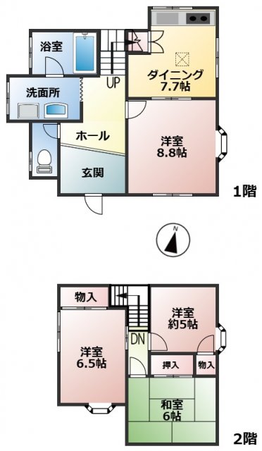 detached 滋賀県近江八幡市北津田町 地図を見る