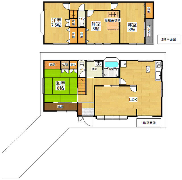 滋賀県大津市の一戸建て | 1680万円 | 4LDK | 134.91m² | Akiyama house finder