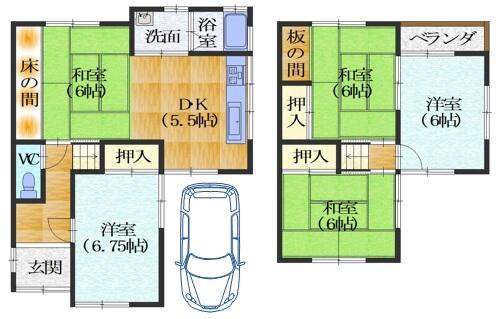 detached 京都府長岡京市今里川原