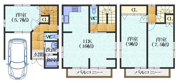 detached 京都府長岡京市東神足１丁目