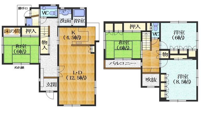 detached 京都府長岡京市光風台