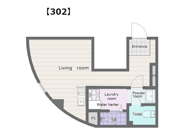 間取り図／洗顔・入浴・お手洗い、スムーズに動けて便利な間取り。
