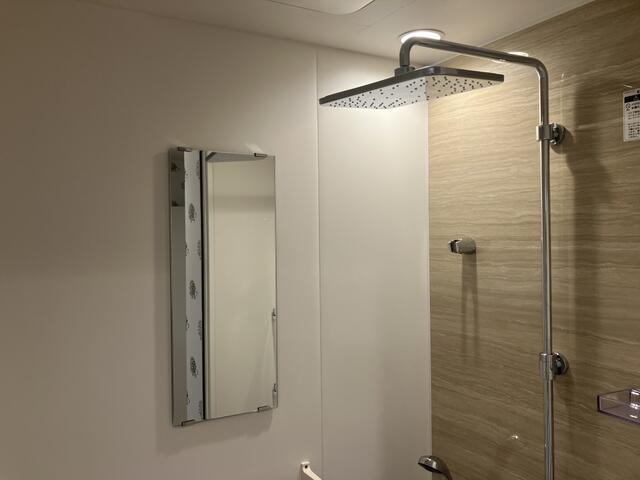 浴室／今話題のオバーヘッドシャワーを取り入れました。ホテルライフの／撮影日2025-10-18