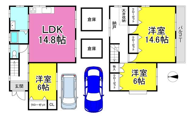 detached 京都府八幡市八幡御幸谷 地図を見る