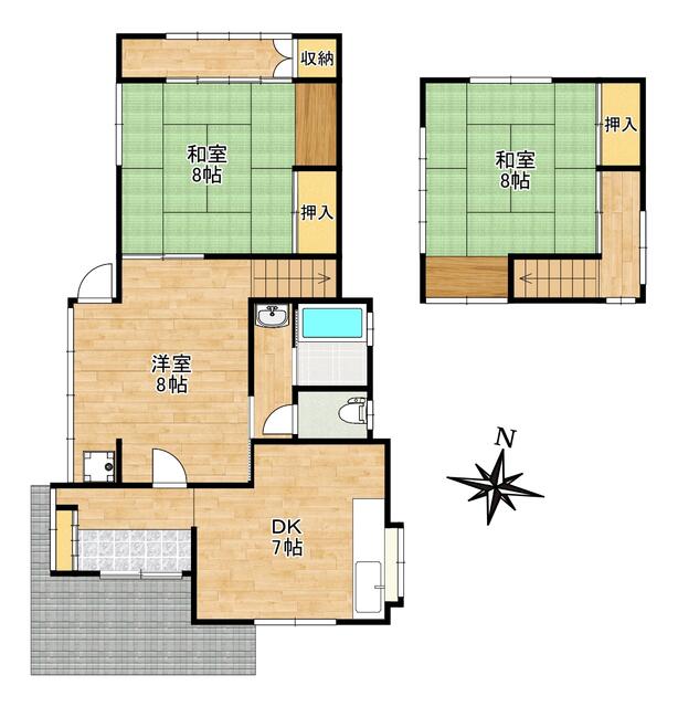 滋賀県大津市の一戸建て | 500万円 | 3DK | 156.13m² | Akiyama house finder