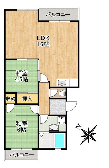 間取り図／※間取りは反転タイプも有ります