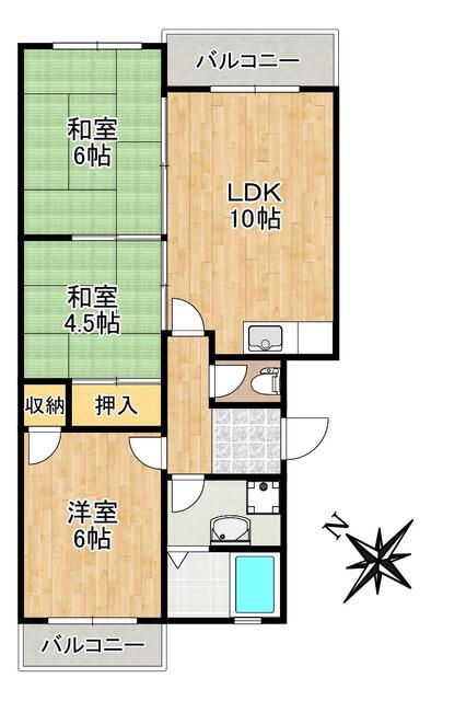 間取り図／※間取りは反転タイプも有ります