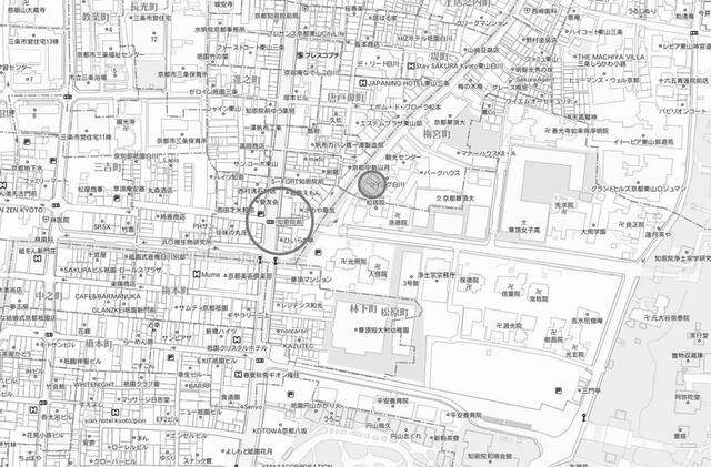detached 京都府京都市東山区白川筋三条下る梅宮町 地図を見る