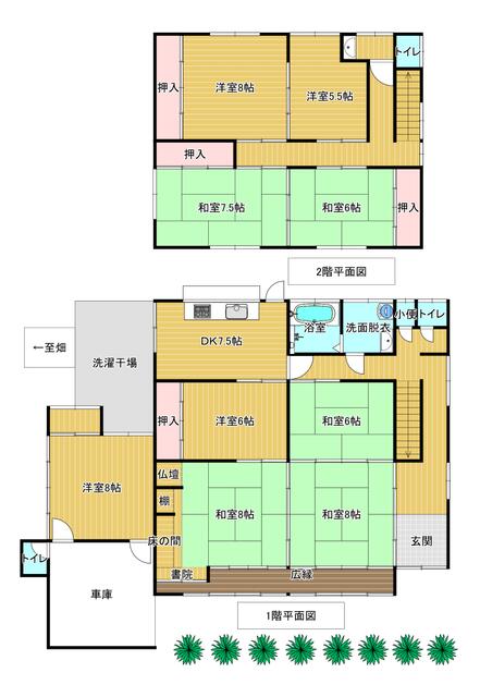 水回りの動線がスムーズな間取りです