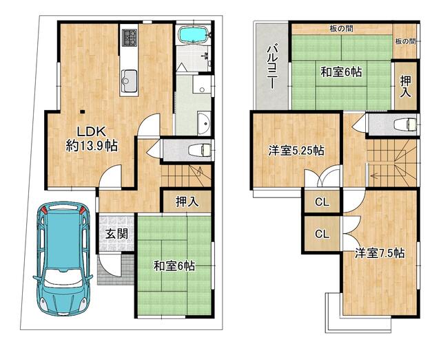 detached 大阪府八尾市楠根町１丁目