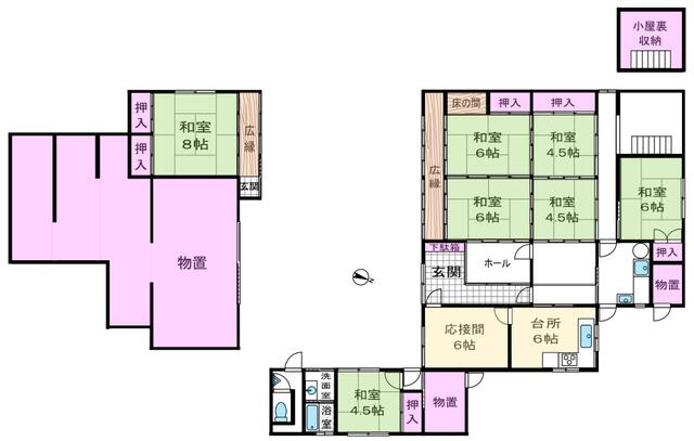 detached 大阪府四條畷市大字下田原