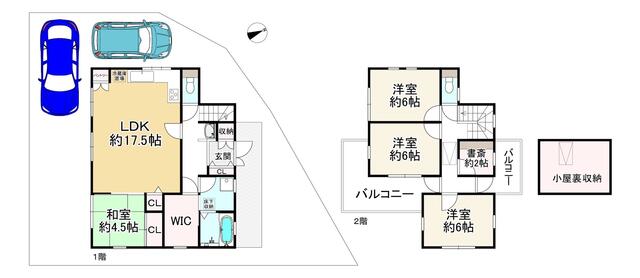 兵庫県川西市の一戸建て | 2580万円 | 4LDK | 171.21m² | Akiyama house finder