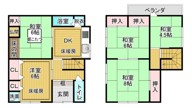 detached 大阪府柏原市国分本町５丁目 地図を見る