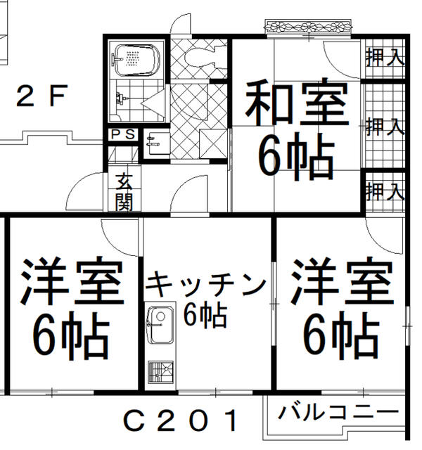間取り図／ハウスクリーニング済みです