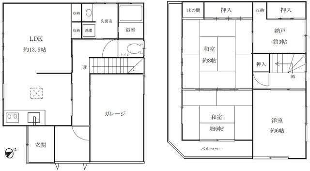 ３ＬＤＫ＋Ｓの間取りです