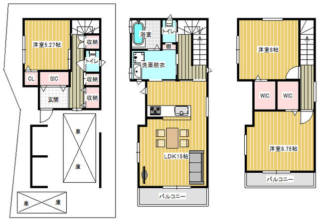 収納が多く、扱いやすい間取りです！