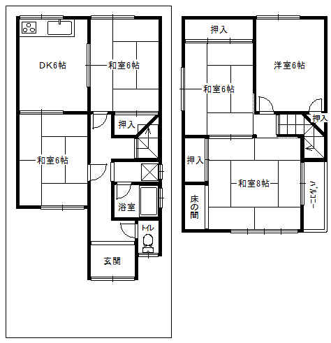 detached 大阪府松原市一津屋６丁目 地図を見る