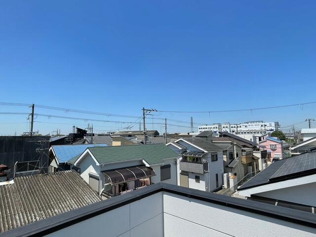 住戸からの眺望／屋上バルコニーからの眺望です