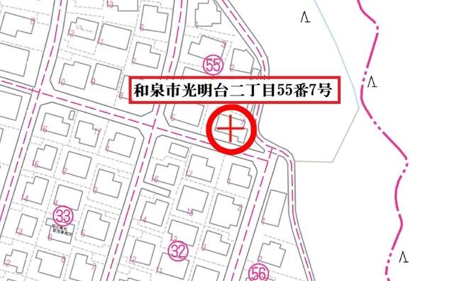 detached 大阪府和泉市光明台２丁目 地図を見る