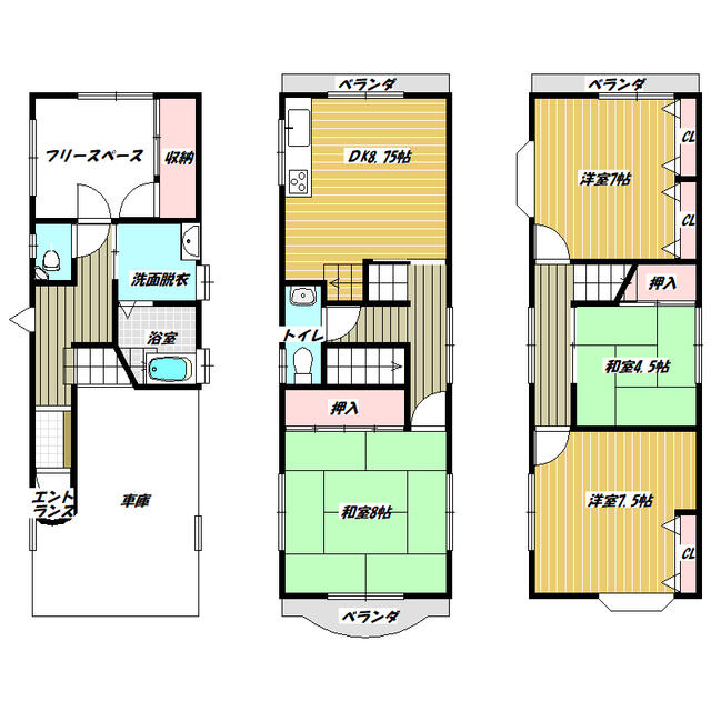 detached 大阪府寝屋川市黒原橘町