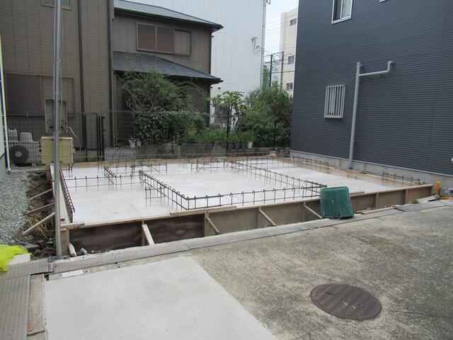 現地（外観）／基礎工事開始しました