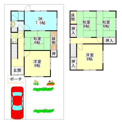 detached 大阪府柏原市旭ケ丘２丁目 地図を見る