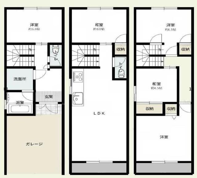 detached 大阪府大東市野崎１丁目 地図を見る
