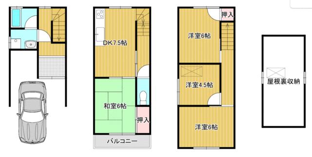 detached 大阪府寝屋川市池田本町