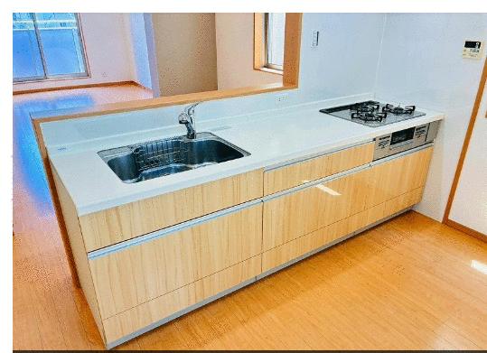 キッチン／システムキッチン新品同様　ガスコンロ新調