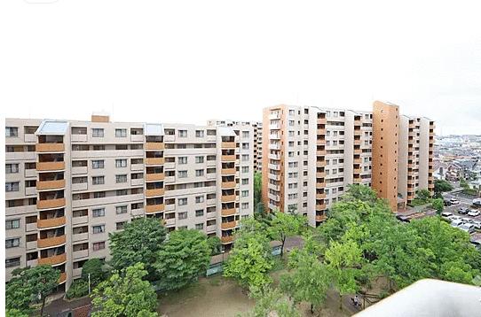 現地（外観）／最上階９階部分　南向き　陽当たり　通風　良好です　曇り時撮影