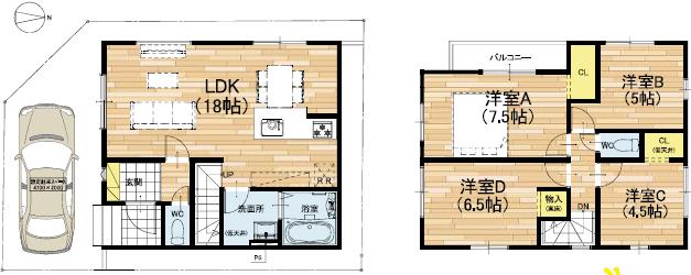 大阪府高槻市の一戸建て | 4298万円 | 4LDK | 83.27m² | Akiyama house finder